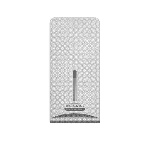 FAÇADE DISTRIBUTEUR PAPIER TOILETTE PLIÉ ICON™ MOSAÏQUE ARGENTÉE X1 - 2