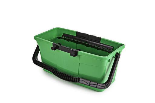 SEAU 12L RECTANGULAIRE VERT AVEC COMPARTIMENT PORTE OUTILS - 2