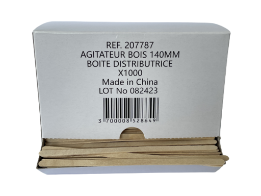 AGITATEUR BOIS 14CM BOÎTE DISTRIBUTRICE X1000 - 2