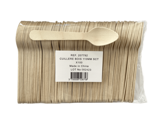 CUILLÈRE BOIS 11CM X100 - 2