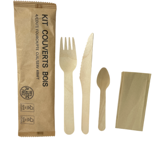 KIT COUVERTS BOIS 4 EN 1 X500 - 2