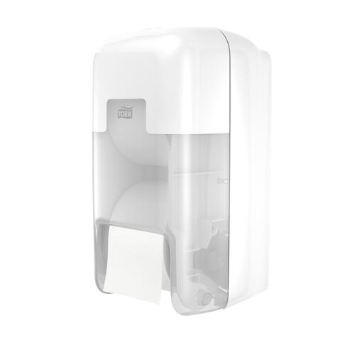 DISTRIBUTEUR DE PAPIER TOILETTE DOUBLE PETIT ROULEAU TORK OPTISERVE® T7 BLANC - 2