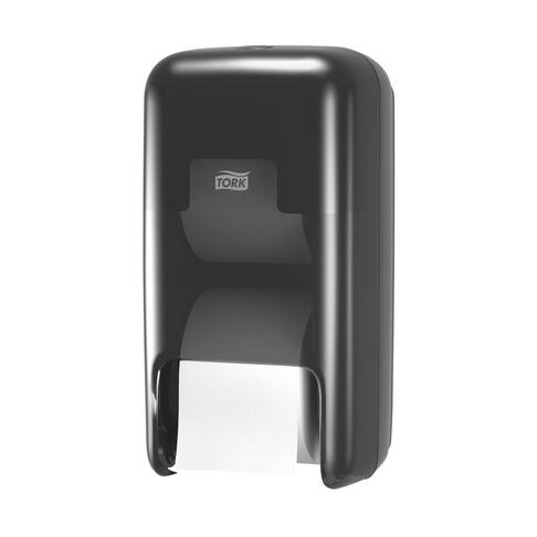 DISTRIBUTEUR DE PAPIER TOILETTE DOUBLE PETIT ROULEAU TORK OPTISERVE® T7 NOIR - 2