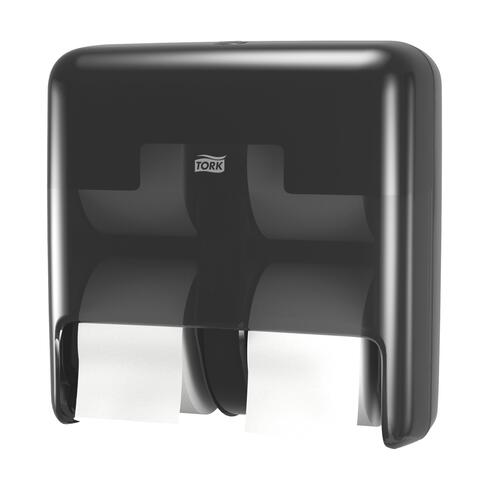 DISTRIBUTEUR DE PAPIER TOILETTE PETIT ROULEAU TORK OPTISERVE® T7 4 ROULEAUX NOIR - 2
