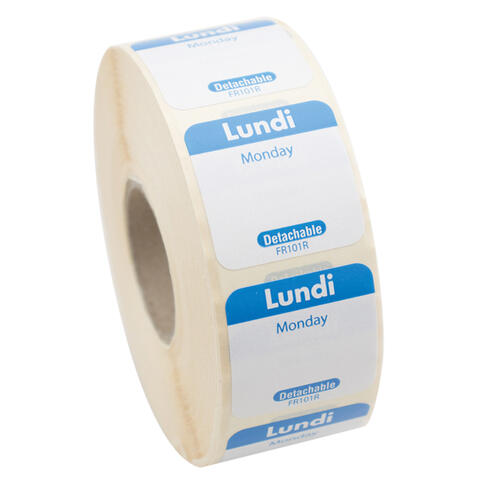 ETIQUETTE 2,5X2,5CM LUNDI BLEU RLX/1000 - 2