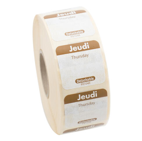 ETIQUETTE 2,5X2,5CM JEUDI MARRON RLX/1000 - 2