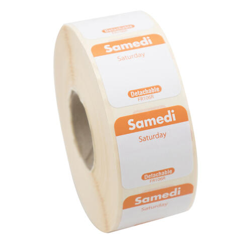 ETIQUETTE 2,5X2,5CM SAMEDI ORANGE RLX/1000 - 2