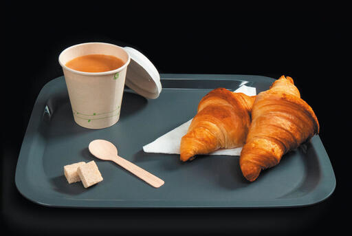PLATEAU PETIT DÉJEUNER GN 1/2 32,5 X 26,5 CM GRIS - 2