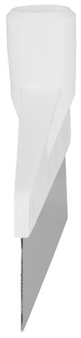 GRATTOIR INOX A VIS POUR MANCHE 245MM BLANC - 2
