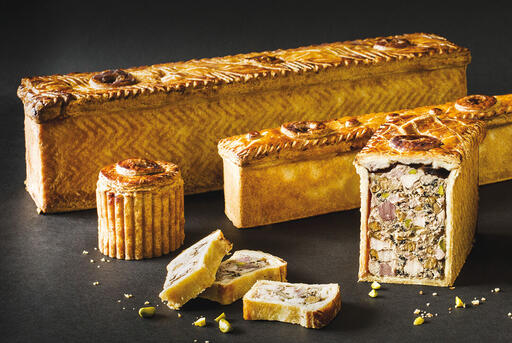 EXOPAN PÂTÉ EN CROÛTE LONG À CHEVRONS 30X7X8.5 CM - 2