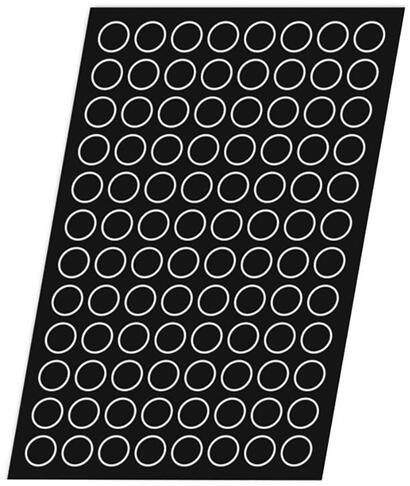 FLEXIPAN 60X40 PLAQUE DE 96 POMPONETTES 3.6 CM - 2