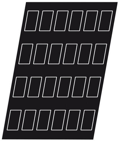 FLEXIPAN 60X40 PLAQUE DE 24 FINANCIERS 8.7X4.7X1.4 CM - 2