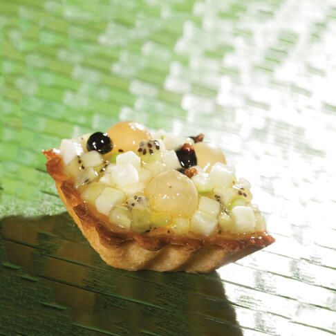 FLEXIPAN 60X40 PLAQUE 24 TARTELETTES CARRÉES CANNELÉES 7.8CM - 2