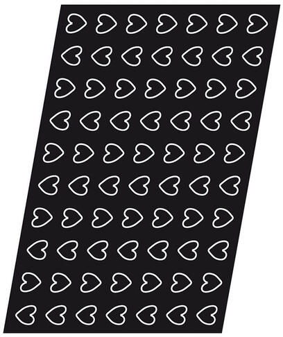 FLEXIPAN 60X40 PLAQUE DE 70 MINI-COEURS 4.1X3.8 CM - 2