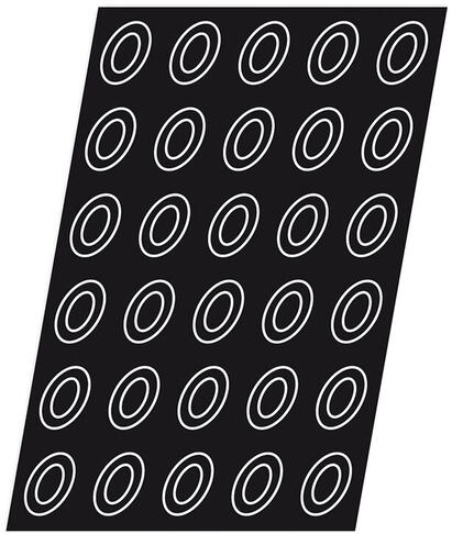 FLEXIPAN 60X40 PLAQUE DE 24 SAVARINS OVALES 8X6 CM - 2