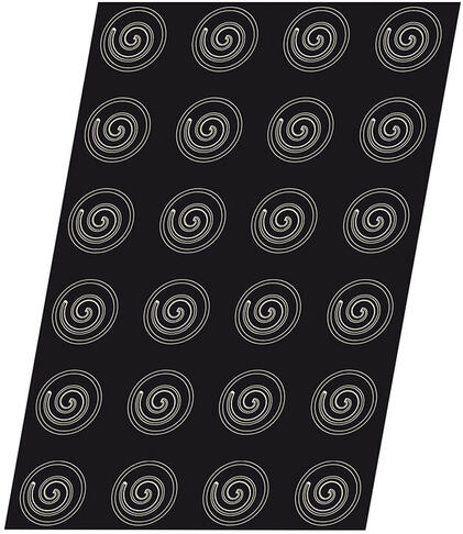 FLEXIPAN 60X40 PLAQUE DE 24 DEMI- SPHÈRES SPIRALES 3.6 CM - 2