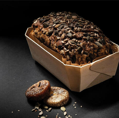 MOULES EN BOIS AVEC CAISSETTE PAPIER CUISSON VENTE FORME PAIN NORDIQUE 140X90X45 MM 25 CL X400 - 2