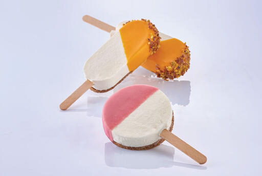 MOULE SUCETTE GLACE RONDE 5 EMPREINTES AVEC DÉCOUPOIR 65MM - 2