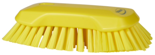 BROSSE PAPILLON A MAIN XL ALIMENTAIRE 230MM EXTRA DURE JAUNE - 2