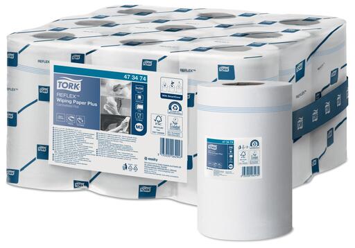 BOBINE DEVIDAGE CENTRAL TORK REFLEX M3 BLANC 200 FORMATS 2 PLIS 19,4X33,5CM ECOLABEL X9 - 2