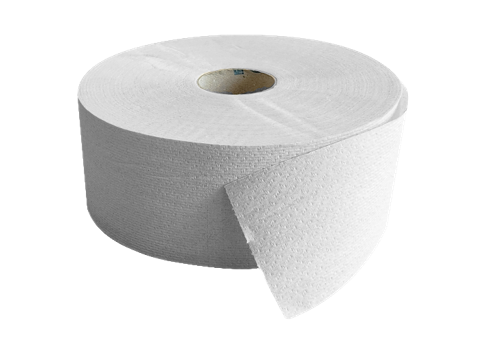 PAPIER TOILETTE JUMBO TECHLINE POSITIVE BLANC 310M 1 PLI ECOLABEL X12 - 2