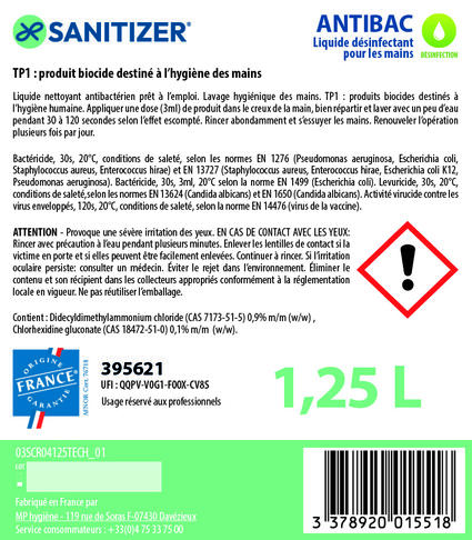 SAVON ANTIMICROBIEN ANTIBAC CARTOUCHE 1250ML X9 - 2