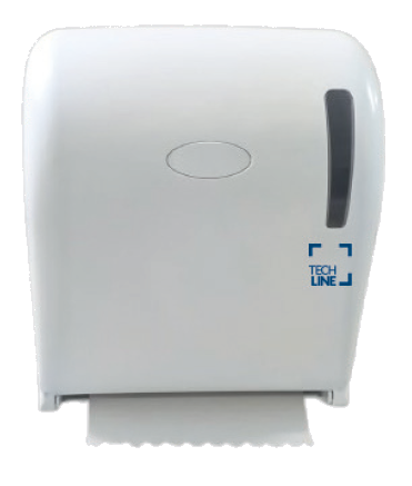 DISTRIBUTEUR D’ESSUIE-MAINS ROULEAUX À DÉCOUPE AUTOMATIQUE 20CM TECHLINE BLANC