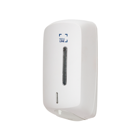 DISTRIBUTEUR À DÉTECTION OPTIQUE SAVON LOTION GEL À RÉSERVOIR TECHLINE 1L BLANC - 2
