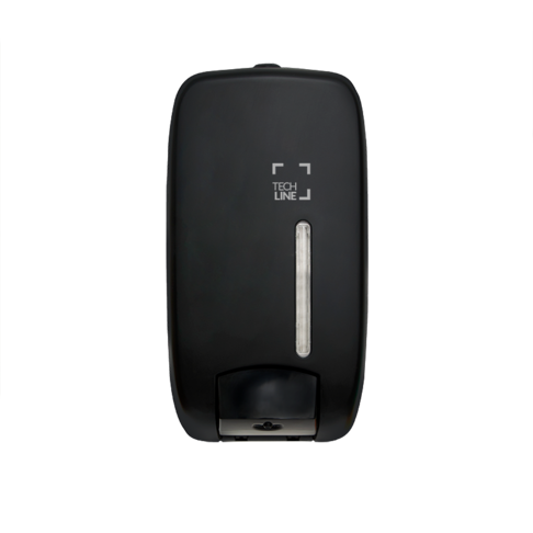 DISTRIBUTEUR MANUEL DE SAVON LOTION GEL À RÉSERVOIR TECHLINE 1L NOIR - 2