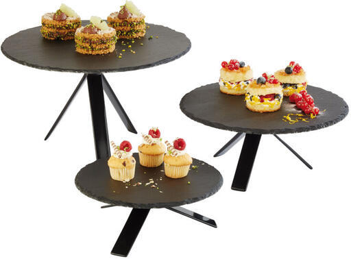 SUPPORT MÉTAL GOMMÉ POUR BUFFET Ø 16 CM H 12 CM - 2