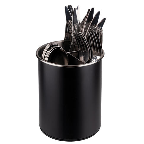 BOITE A COUVERTS 3 COMPARTIMENTS D13X16,5CM NOIR - 2