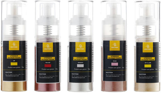 SPRAY POUDRE MÉTALLIQUE EN ATOMISEUR OR 10 G - 2