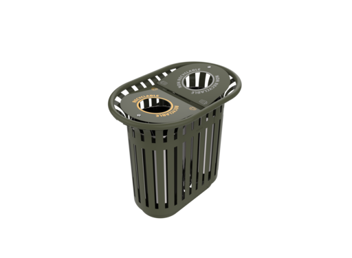 STICKERS DE TRI CORBEILLE 2X60L TULIPE RECYCLABLE/NON RECYCLABLE X2 - 2