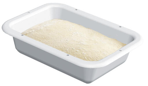 DEMI BAC À PÂTON 40X30X10,5 CM - 7 L - BLANC - 2