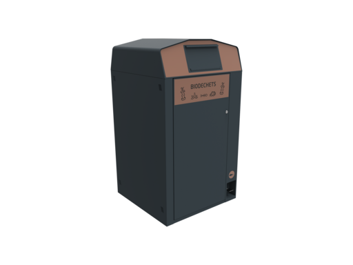 POUBELLE DE TRI BIODECHETS TRIROK 240L ANTHRACITE - 2