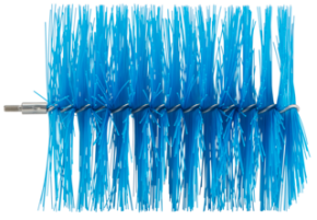TETE ECOUVILLON POUR TIGE FLEXIBLE 120MM DIAMETRE 140MM FIBRE MEDIUM BLEU - 2