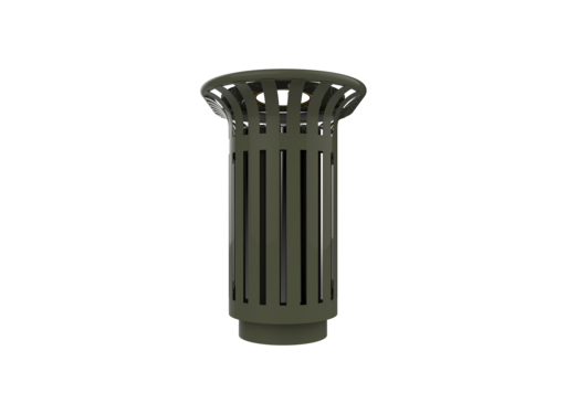 CORBEILLE TULIPE 2X40L A POSER VERT OLIVE - 2