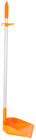 PELLE A POUSSIERE VIKAN A MANCHE VERTICAL 330MM ORANGE - 2
