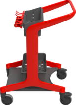 CHARIOT DE LAVAGE AVEC PORTE OUTILS HYGO ROUGE - 2