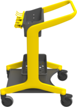 CHARIOT DE LAVAGE AVEC PORTE OUTILS HYGO JAUNE - 2
