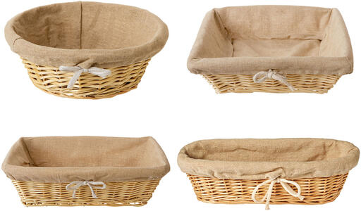 BANNETON TOILE AVEC CORDELETTE 40 X16 CM - 2