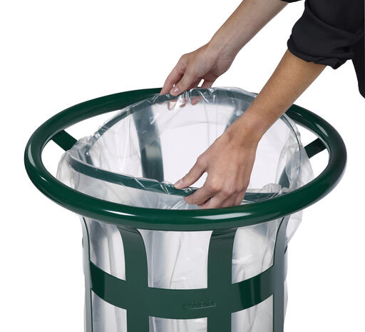 CORBEILLE VIGIPIRATE TULIPE 60L VERT MOUSSE - 2