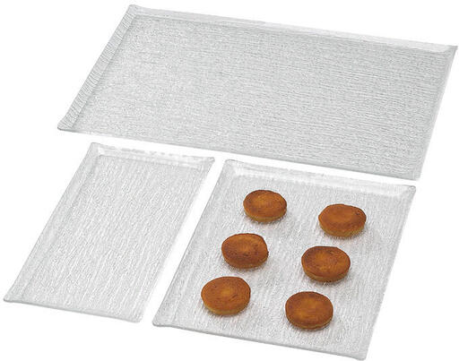 PAP PLAT CRYSTAL TRANSPARENT AVEC BORDS 30X40 CM - 2
