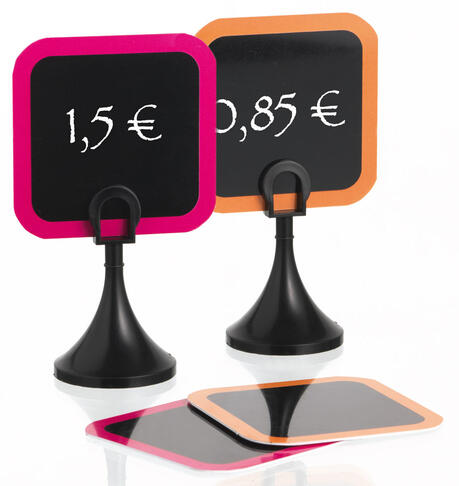 ÉTIQUETTES NÉON 7X7 ORANGE X10 - 2