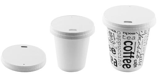 COUVERCLES PLATS EN PAPIER POUR GOBELETS Ø 77 MM X1000 - 2