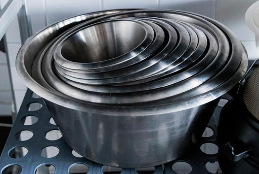 BASSINE INOX FOND PLAT 16 CM - 2