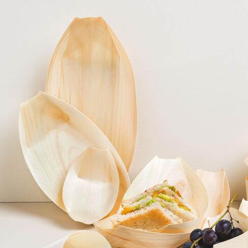 BARQUETTES EN FEUILLE DE PIN 80X55X20 MM X1000 - 2