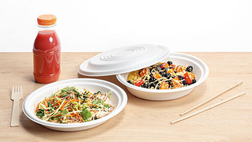 ASSIETTES FIBRE Ø 20,8 CM HAUTEUR 3,4 CM 70 CL X400 - 2