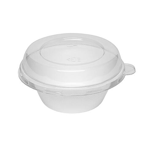 COUVERCLES EN PET POUR SALADIERS RONDS FIBRE DE CANNE Ø 114 MM X1000 - 2