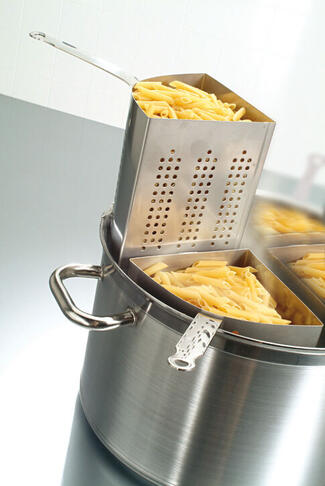 PANIER CUIT PÂTES INOX HAUTEUR 18 CM POUR FAITOUT DE 36 CM - 2